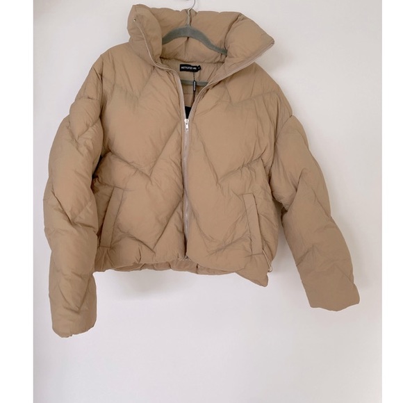 ❌SOLD❌Pretty Little Thing Chevron Quilted Puffer Jacket - Picture 7 of 9